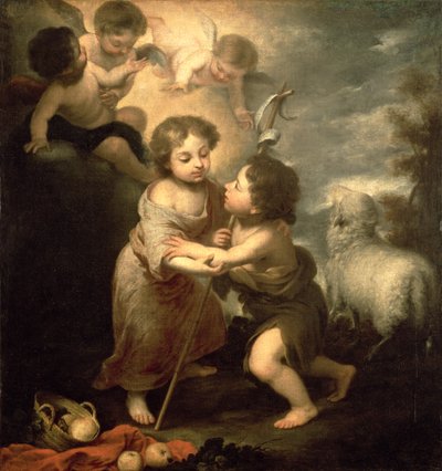The Infants Christ and John the Baptist by Bartolomé Esteban Murillo